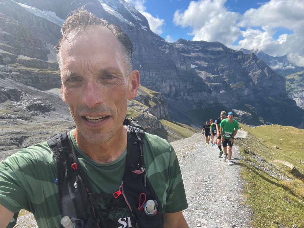Jungfrau Marathon - Interlaken Zwitserland bijna bij de finish